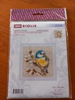 Borduurwerk vogel, NIEUW, 10x10 cm, Ophalen of Verzenden, Nieuw, Handborduren, Borduurpakket