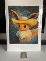 Pokemon x Van Gogh Eevee Portrait Giclee Print 40cm x 60cm, Ophalen of Verzenden