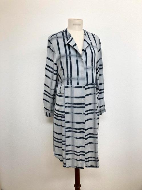 JURK mtL/40 veel mooie details LUCHTIG ZOMER los model, Kleding | Dames, Jurken, Zo goed als nieuw, Maat 38/40 (M), Blauw, Onder de knie