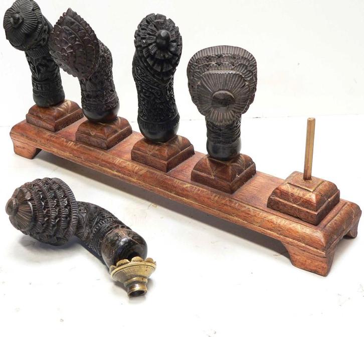 Keris Panjang Grepen GR7 Kris Sumatra Hulu Ukiran Indonesie, Antiek en Kunst, Kunst | Niet-Westerse kunst, Ophalen of Verzenden