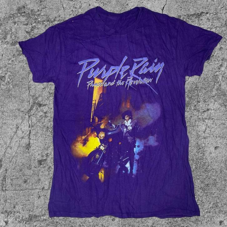 Vintage T-shirt Purple Rain Prince and the Revolution T-192, Kleding | Heren, T-shirts, Zo goed als nieuw, Maat 48/50 (M), Paars