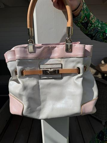 Tommy hilfiger tas wit met rose leer beschikbaar voor biedingen