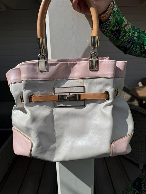 Tommy hilfiger tas wit met rose leer, Sieraden, Tassen en Uiterlijk, Tassen | Damestassen, Zo goed als nieuw, Handtas, Wit, Ophalen