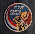 322 Squadron Fighting Falcon patch RNLAF, Verzenden, Zo goed als nieuw, Patch, Badge of Embleem