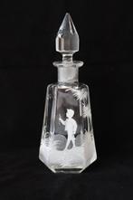 Antieke Art Nouveau Mary Gregory parfumflesje ca. 1900, Ophalen of Verzenden