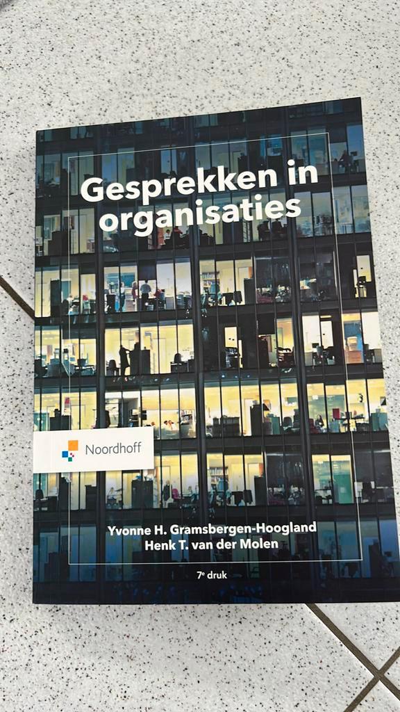 NIEUW Yvonne Gramsbergen-Hoogland-Gesprekken in organisaties, Boeken, Wetenschap, Zo goed als nieuw, Sociale wetenschap, Ophalen of Verzenden