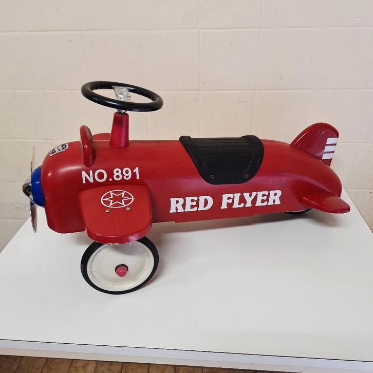 Loopauto / Vliegtuig van Goki, Kinderen en Baby's, Speelgoed | Buiten | Voertuigen en Loopfietsen, Gebruikt, Loopvoertuig, Ophalen