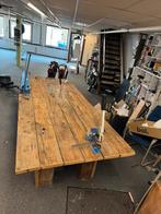Houten tafel 300x130 Van zeer ouden vloer delen., Ophalen, Gebruikt, 200 cm of meer, 50 tot 100 cm