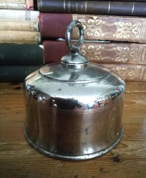 Oude boterwarmer boterkoeler boter cloche dubbelwandig, Antiek en Kunst, Curiosa en Brocante, Ophalen of Verzenden