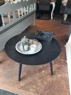 Ronde zwarte salontafel 80 cm, Huis en Inrichting, Tafels | Salontafels, Ophalen, 50 tot 100 cm, Rond, 50 tot 100 cm