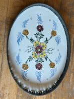 Origineel Delfts Dienblad porselein met edeltin, Ophalen of Verzenden, Zo goed als nieuw