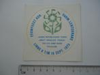 sticker oud LINNE 1973 Leger US Army band Lentekrans harmoni, Ophalen of Verzenden, Zo goed als nieuw, Bedrijf of Vereniging