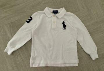 Originele witte RALPH LAUREN Polo shirt maat 92, CADEAUTIP! beschikbaar voor biedingen