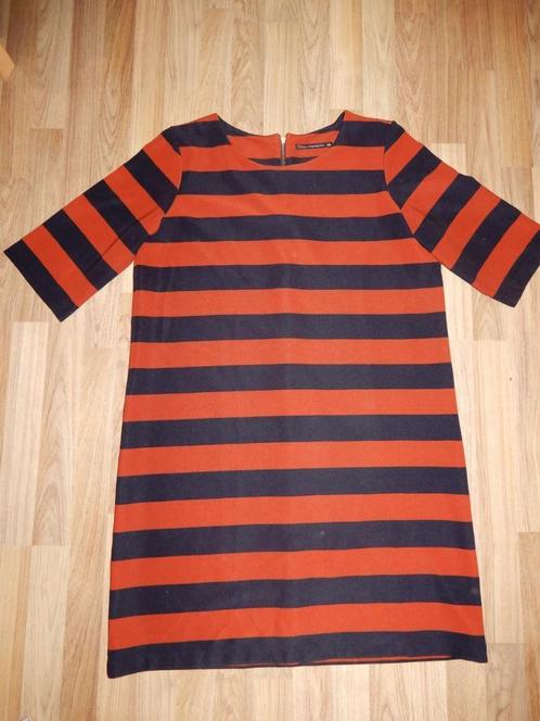 ZGAN Steps jurk navy / steenrood mt XXL, Kleding | Dames, Grote Maten, Zo goed als nieuw, Jurk, Overige kleuren, Verzenden