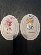 Vintage Toilet & Badkamer Borden, Ophalen of Verzenden
