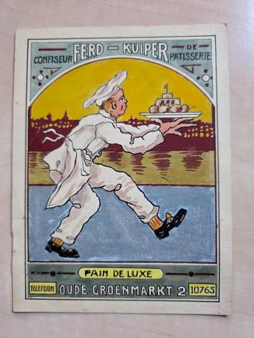 052) ORIGINEEL ONTWERP  FERD KUIPER HAARLEM PATISSERIE beschikbaar voor biedingen