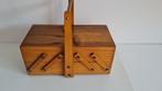 oude houten harmonica naaidoos - naaikoffer, Verzamelen, Retro, Ophalen of Verzenden, Huis en Inrichting