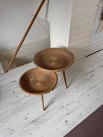 Light & Living bijzettafel set, Huis en Inrichting, Tafels | Bijzettafels, Ophalen, Gebruikt, Rond, Rotan hout