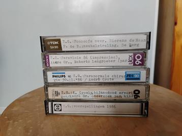 Het zwarte gat, radiopr. 5 bandjes jaren '80, € 4,- per stuk beschikbaar voor biedingen