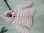 Moncler winterjas orgineel als nieuw 98 104 3 jaar baby roze, Ophalen of Verzenden, Zo goed als nieuw, Meisje, Jas