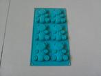 NIEUW 1 siliconen bakvorm 6 beertjes blauw, Ophalen of Verzenden, Nieuw, Taarten, Bakvorm