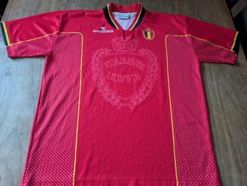 Voetbalshirt België Rode Duivels vintage shirt 1997 Zeldzaam beschikbaar voor biedingen