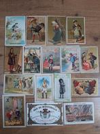 16 Oude Franse reclamekaarten. rond 1900, Verzamelen, Ophalen, Voor 1920, Ongelopen, Overige thema's