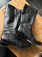 Prachtige zwarte leren laarzen hoog maat 41 Carmens, Ophalen, Zo goed als nieuw, Zwart, Sneakers of Gympen