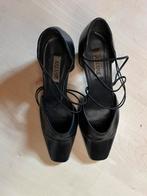 Tk nette zwarte dames schoenen pumps met bandje, hakje mt 40, Gedragen, Ophalen of Verzenden, Zwart
