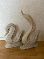 Houten zwanen handgemaakt, Antiek en Kunst, Kunst | Beelden en Houtsnijwerken, Ophalen of Verzenden