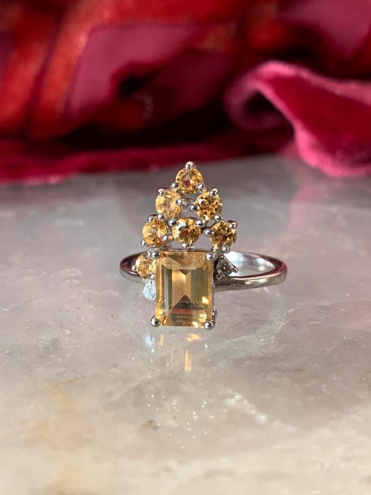 Citrien geluk welvaart beschermt intuïtie magie vreugde, Sieraden, Tassen en Uiterlijk, Ringen, Nieuw, Dame of Heer, 17 tot 18