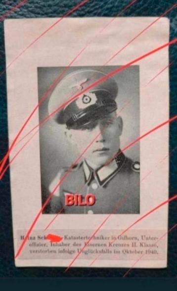 WO2 Duits sterbebild Crooswijk Rotterdam 1940 Ysselsteyn WW2 beschikbaar voor biedingen