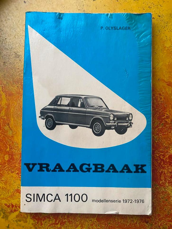 Simca 1100 Vraagbaak - 1967-1971, Auto diversen, Handleidingen en Instructieboekjes, Ophalen of Verzenden