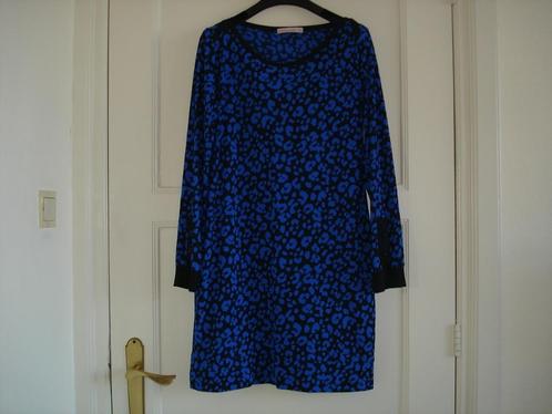 Studio Anneloes jurk maat L blauw en zwart travel stof, Kleding | Dames, Jurken, Nieuw, Blauw, Verzenden