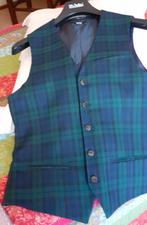 Blauwe groene gilet, Kleding | Heren, Kostuums en Colberts, WE, Ophalen of Verzenden, Zo goed als nieuw, Groen