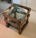 Bolle vaas in krat, Ophalen, Gebruikt, Overige kleuren, Glas