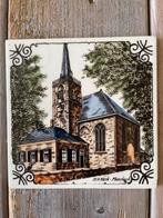 Vintage ingekleurde siertegel / tegel. NH kerk - Meerkerk., Ophalen