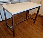 Ikea hoge tafel Linmon.120 x 60x 90- hoogglans- wit, Zo goed als nieuw, Ophalen