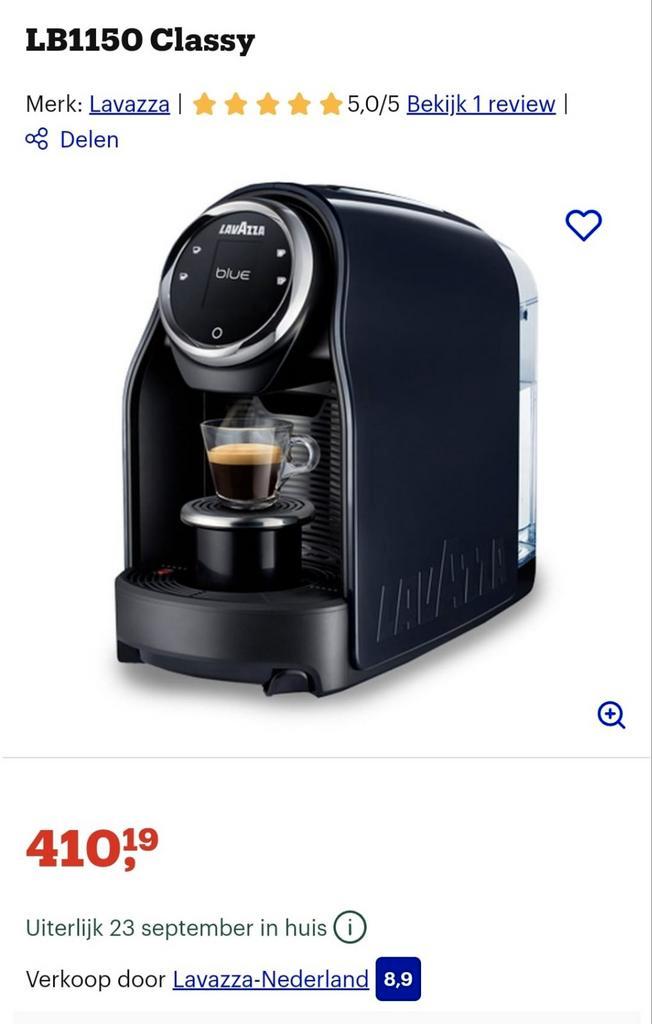 Lavazza Koffiemachine - Espresso LB1150 Classy, Witgoed en Apparatuur, Koffiezetapparaten, Nieuw, Koffiepads en cups, Espresso apparaat