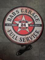 Dad's garage wand lamp mancave decoratie kadotip reclame, Verzamelen, Lichtbak of (neon) lamp, Nieuw, Ophalen of Verzenden, Lampen