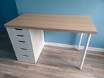IKEA BUREAU LAGKAPTEN / ALEX eikeneffect/wit 120cm X 60cm, Huis en Inrichting, Bureaus, Ophalen, Zo goed als nieuw