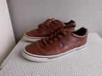 Zgan: Leren Ralph Lauren Polo Sneakers maat 41, Ophalen, Bruin, Ralph Lauren, Sneakers of Gympen