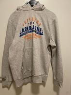Jack & Jones hoodie beige maat M print, Beige, Zo goed als nieuw, Jack & Jones, Verzenden