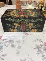 Handbeschilderd houten kistje, Ophalen of Verzenden, Zo goed als nieuw, Minder dan 50 cm