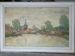 Schilderij dorpsgezicht van J.C.Lommerse. (1952), Ophalen of Verzenden