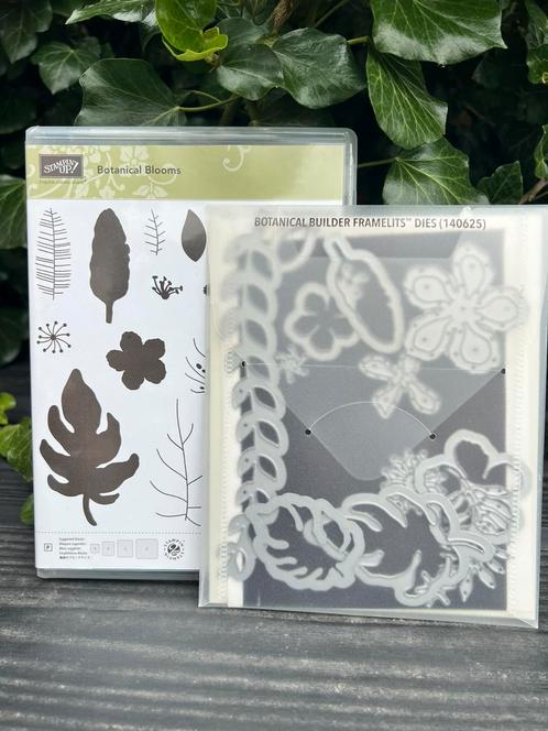 Stampin’ Up! Botanical Blooms stempelset + bijpassende dies, Hobby en Vrije tijd, Scrapbooking, Gebruikt, Overige merken, Ophalen of Verzenden