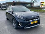 Kia Niro 1.6 GDi Hybrid DynamicPlusLine Aut, Stoelverw, Cam,, Blauw, Leder en Stof, 23 km/l, Origineel Nederlands
