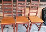 3 IKEA eetkamer/keuken stoelen, Huis en Inrichting, Strak, Gebruikt, Ophalen of Verzenden, Hout