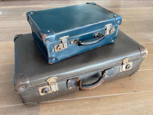 Twee koffers (picknick koffer Garrison) - antiek - vintage, Antiek en Kunst, Antiek | Woonaccessoires, Ophalen of Verzenden