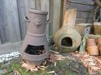 tuinhaard ijzer leeuwenkop tuinkachel haard terrasverwarming, Tuin en Terras, Ophalen, Gebruikt